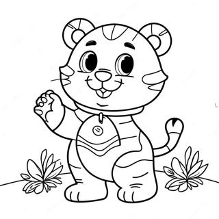 Gambar Mewarna Daniel Tiger Menyanyi Lagu 39458-8621