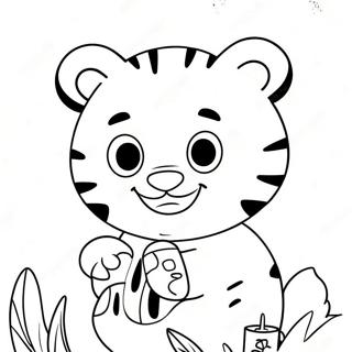 Gambar Mewarna Daniel Tiger Dengan Senyuman Besar 39459 8626