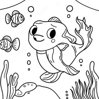 Gambar Mewarna Adegan Bawah Laut Luca 40184-8778