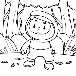 Gambar Mewarna Finn The Human Dalam Pengembaraan 41002-8955