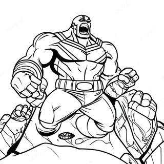 Gambar Mewarna Thanos Vs Avengers 41633-9109