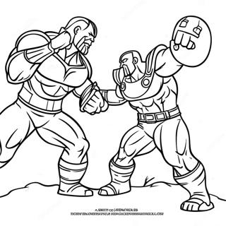 Gambar Mewarna Thanos Vs Avengers 41633-9110