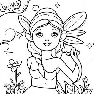 Halaman Mewarna Estetik Peri Menawan 4197 2641