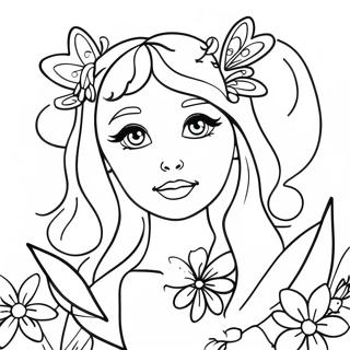 Halaman Mewarna Estetik Peri Menawan 4197 2643