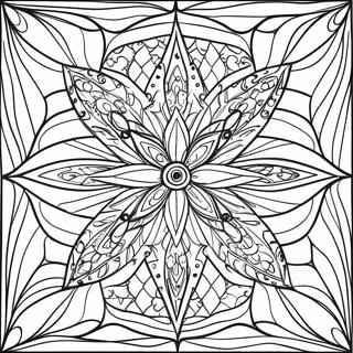 Bintang Mozaik Geometrik Halaman Mewarna 42365-9263