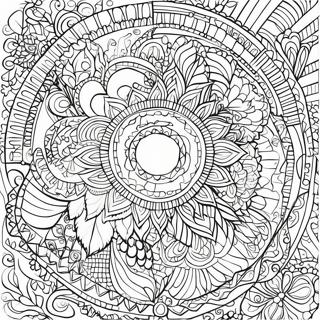 Mandala Mozaik Yang Terperinci Halaman Mewarna 42367-9269