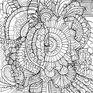 Mandala Mozaik Yang Terperinci Halaman Mewarna 42367-9271