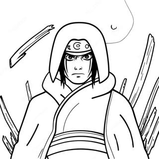 Halaman Mewarna Itachi Uchiha Dalam Pertempuran 44171-9655