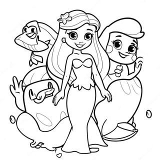 Halaman Mewarna Ariel Bersama Kawan Kawan 4649 892