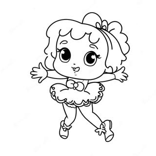 Halaman Mewarna Betty Boop Menari 46524-10175