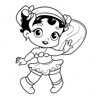 Halaman Mewarna Betty Boop Vintage 46525-10177