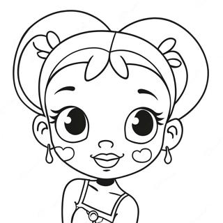 Halaman Mewarna Betty Boop Yang Comel 46528-10189