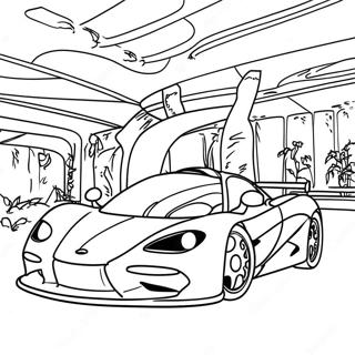 Halaman Mewarna Kereta Mclaren F1 Dalam Aksi 46618-10205