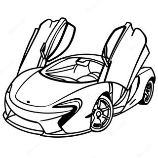 Halaman Mewarna Supercar Mclaren 46619-10209