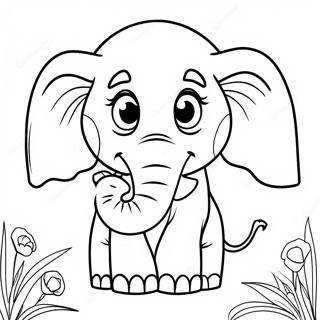 E Adalah Untuk Gajah Halaman Mewarna Abjad 48104-10525
