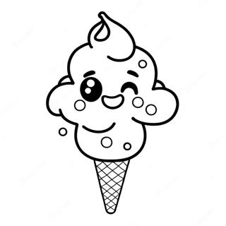 Halaman Mewarna Watak Ais Krim Yang Gembira 4831 1450