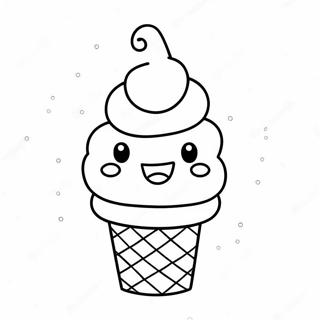 Halaman Mewarna Watak Ais Krim Yang Gembira 4831 1451