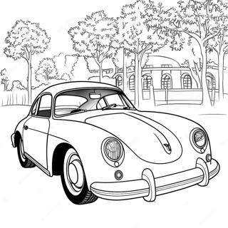 Porsche 356 Klasik Halaman Mewarna 49521 10843