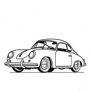 Porsche 356 Klasik Halaman Mewarna 49521 10844