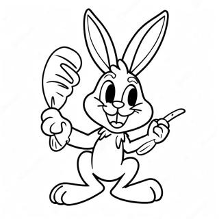 Bugs Bunny Dengan Lobak Halaman Mewarna 51447-11250