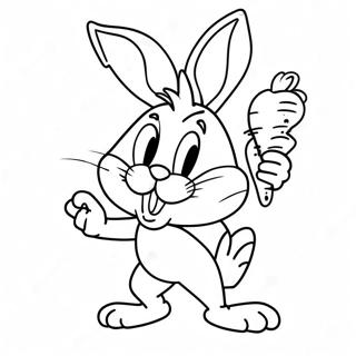 Bugs Bunny Dengan Lobak Halaman Mewarna 51447-11251