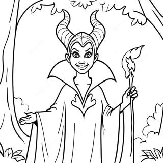 Gambar Mewarna Maleficent Di Hutan 52000-11376