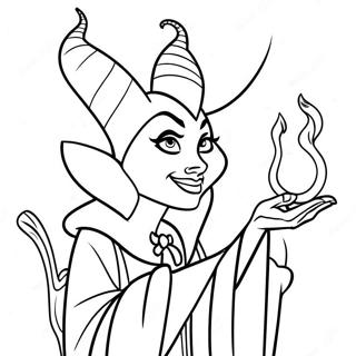 Gambar Mewarna Maleficent Menggunakan Sihir 52001-11379