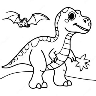 Halaman Mewarna Dinosaur Unik 52284 11435