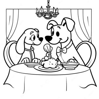 Lady And The Tramp Halaman Mewarna