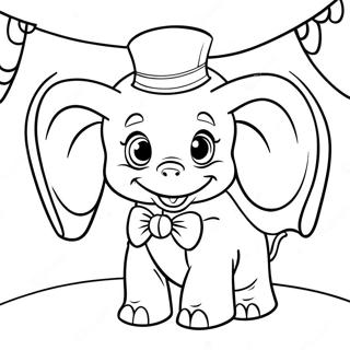 Gambar Mewarna Dumbo Comel Di Sirkus 52851 11560