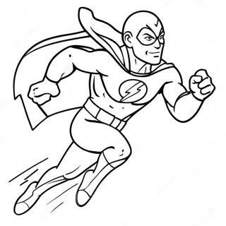 Halaman Mewarna Superhero Pantas Berlari 5370 2398