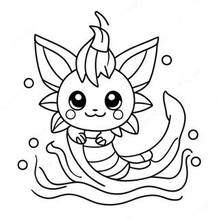 Vaporeon Halaman Mewarna