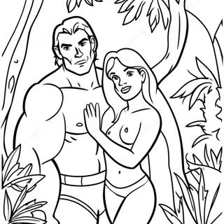 Tarzan Dan Jane Di Hutan Mewarna 54361-11893