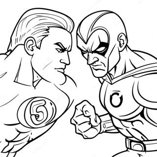 Green Lantern Vs Sinestro Halaman Mewarna 55913-12237