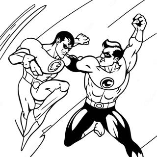 Green Lantern Vs Sinestro Halaman Mewarna 55913-12240