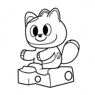 Halaman Mewarna Alphablock B 56911 12455