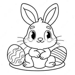 Kelinci Paskah Melukis Telur Halaman Mewarna 5728 1919