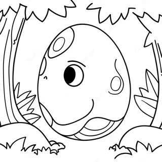 Telur Dinosaur Gergasi Dalam Hutan Halaman Mewarna 57471-12582