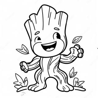 Halaman Mewarna Groot Yang Lucu 57657 12627
