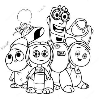 Halaman Mewarna Watak Pixar Yang Adventurous 57938 12675