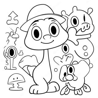 Halaman Mewarna Watak Kartun Klasik 57941-12685