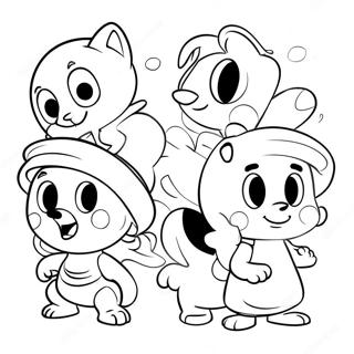 Halaman Mewarna Watak Kartun Klasik 57941-12687