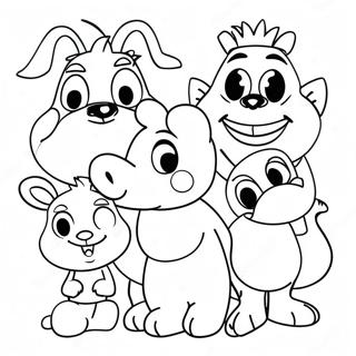 Halaman Mewarna Watak Kartun Klasik 57941-12688