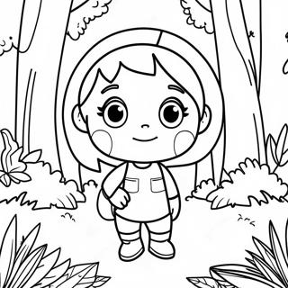 Halaman Mewarna Abby Hatcher Di Hutan Berwarna Warni 58117-12717