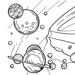 Halaman Mewarna Sistem Suria Interaktif 5815 195