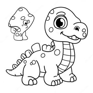 Gambar Mewarna Baby Dinosaur Comel 58556 12815