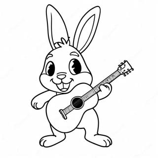 Laman Mewarna Bonnie The Bunny Main Gitar 59407-13013