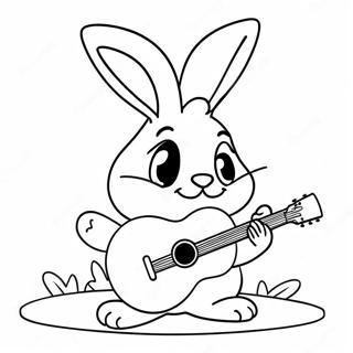 Laman Mewarna Bonnie The Bunny Main Gitar 59407-13014