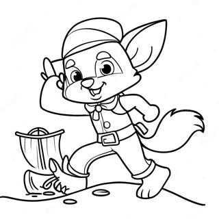 Laman Mewarna Foxy The Pirate Fox Mengintip 59409 13022