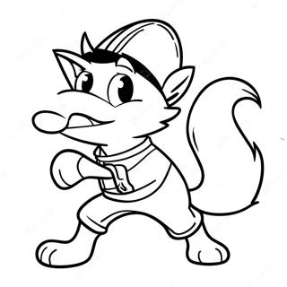 Laman Mewarna Foxy The Pirate Fox Mengintip 59409 13023